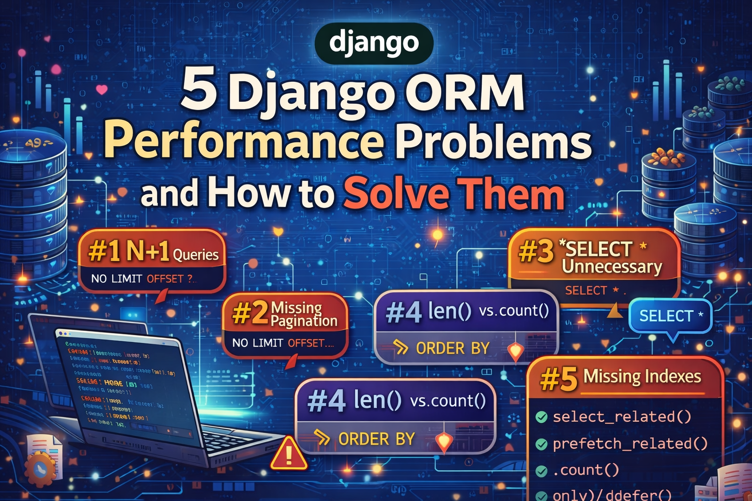 5 Problemas de Performance no Django ORM e Como Resolver