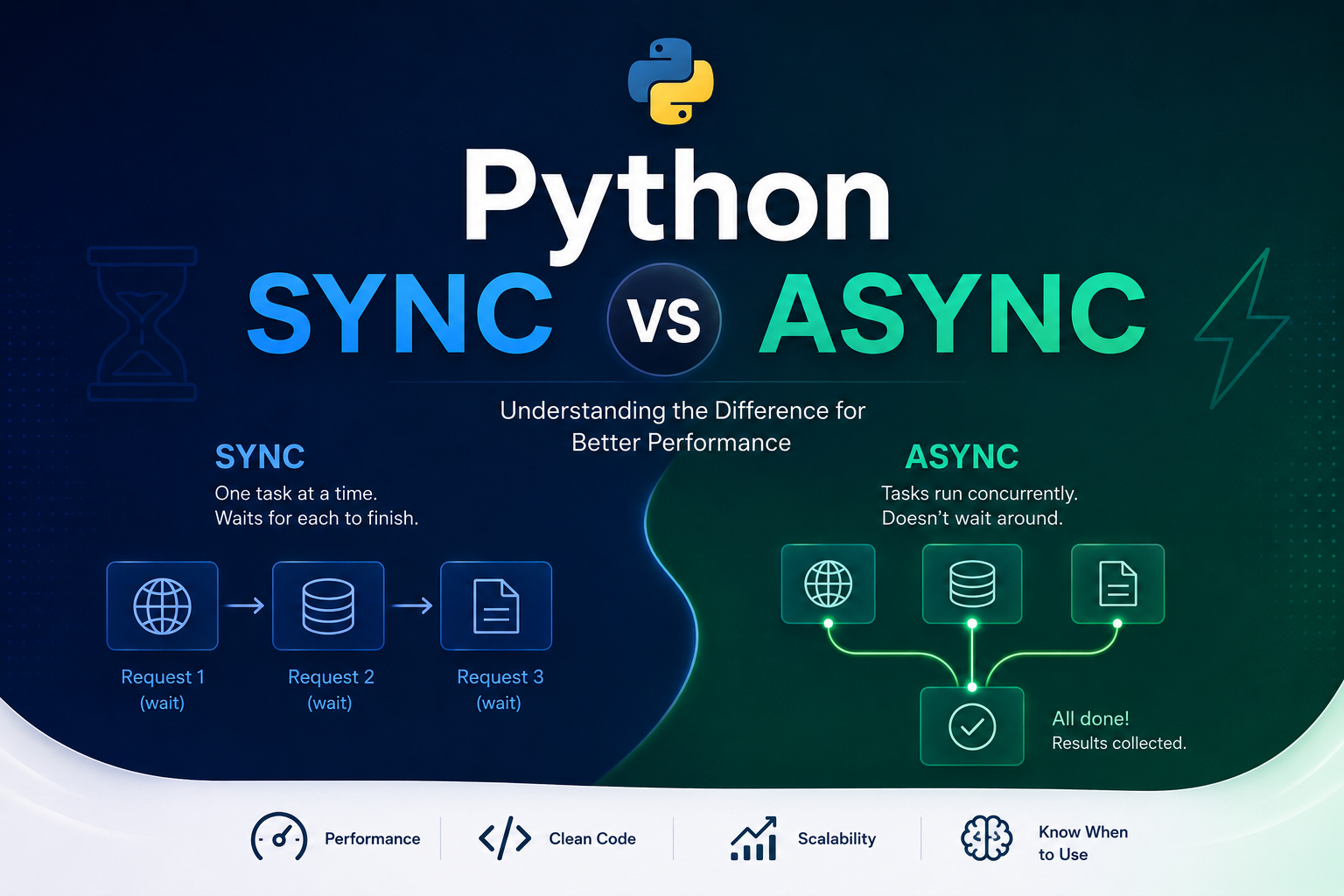 Sync vs Async no Python - Entendendo o que está acontecendo